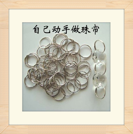 η ƿ  ũ  Ȱ  ũŻ   Ŀư DIY   500PCS / /Stainless steel ring chrome fitting octagon beads crystal lamp bead curtain DIY beads